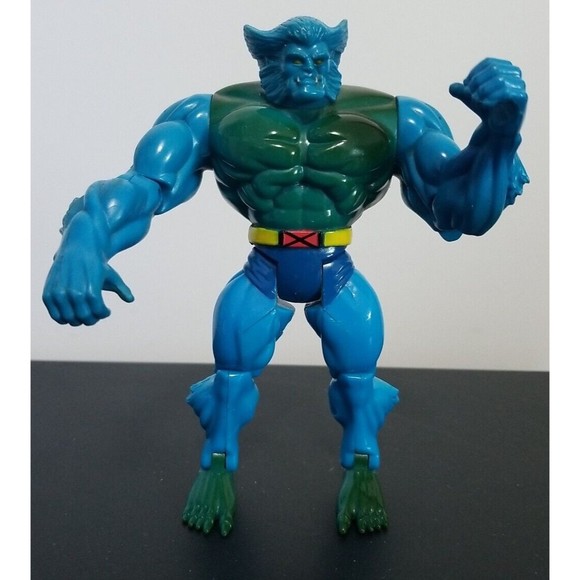 1994 Beast Blue X-Men Marvel Toy Biz 5.25" Action Figure Toy Loose - Picture 1 of 5